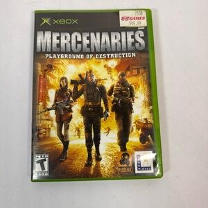 Mercenaries: Playground of Destruction (Xbox, 2005) CIB/Complete Tested Working